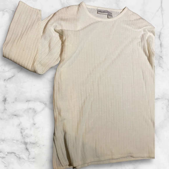 Kathie Lee white long long sleeve - Picture 1 of 4
